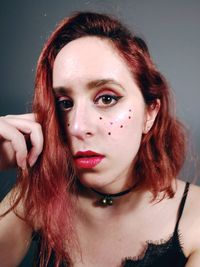 Portrait of beautiful young woman