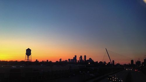 City at sunset