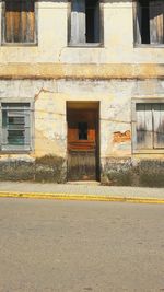 View of yellow building