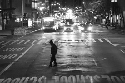 City street at night