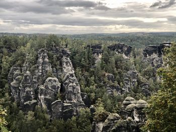 Panoramic view of landscape against sky