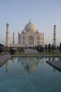 View of monument in pond