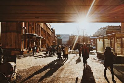 People at helsinki central railway station