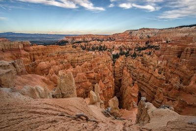 View of rock formations