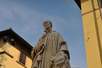 Low angle view of statue