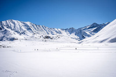 Cross-country skiing trail in tirol