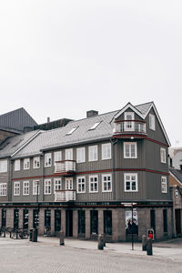 Residential building against clear sky