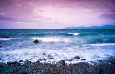 Scenic view of sea against sky