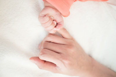 Close-up of baby feet