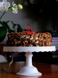 Close-up of cake on table
