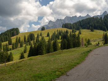 Scenic view of landscape against sky