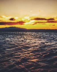 Sunset over sea