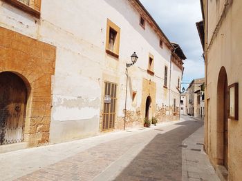 Street amidst buildings in town