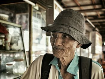 Woman looking at camera