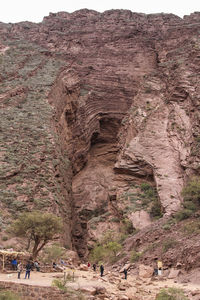 Rock formations in a desert