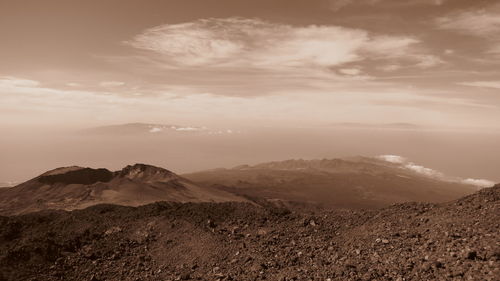 Scenic view of landscape against sky