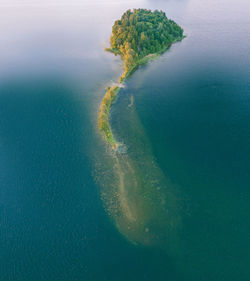 High angle view of island