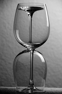 Close-up of clock on table