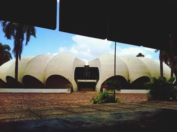 Built structure with trees in background
