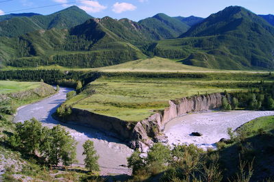 Scenic view of landscape against sky