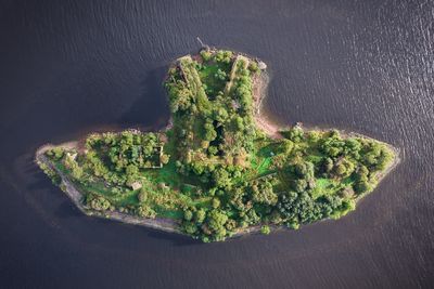 High angle view of fortress