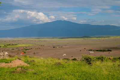 Scenic view of landscape against sky