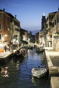 Boats in canal