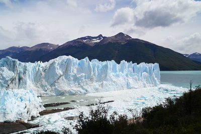 View to perito moreno glacier patagonia