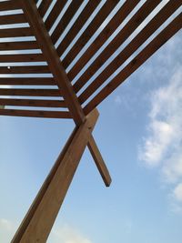 Low angle view of built structure against sky