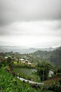 Scenic view of landscape against sky