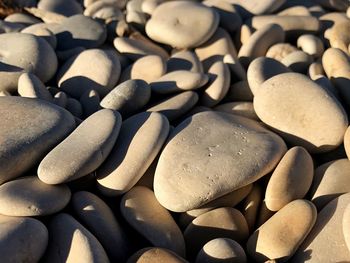 Full frame shot of pebbles