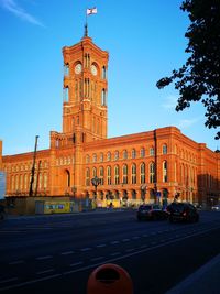 View of building in city