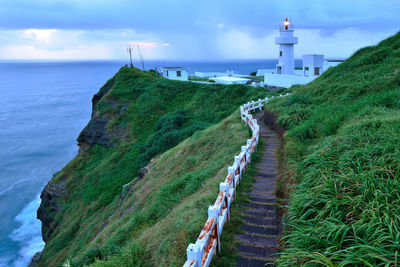 Panoramic view of sea against sky