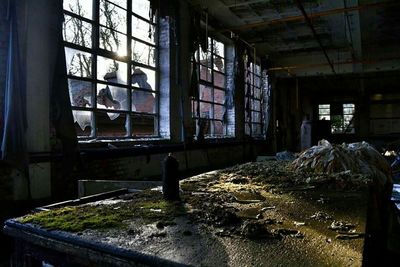 Interior of abandoned building