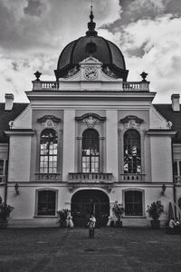 Low angle view of building against sky