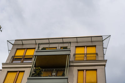 Low angle view of building against sky