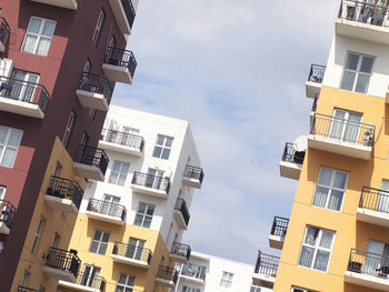 Colorful residential buildings