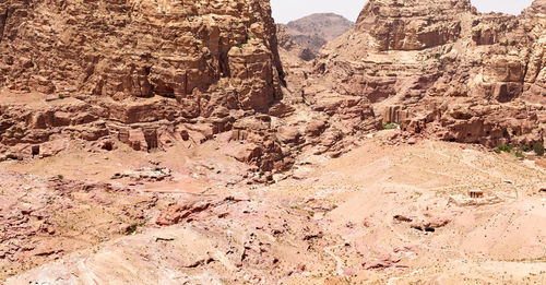 Rock formations in a desert