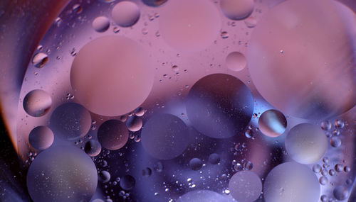 Full frame shot of bubbles in water