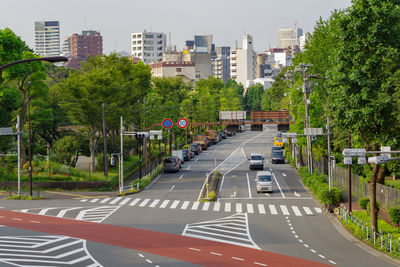 View of city street