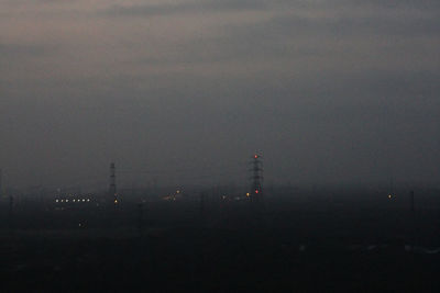 Scenic view of sky at night