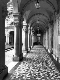 Corridor of historic building