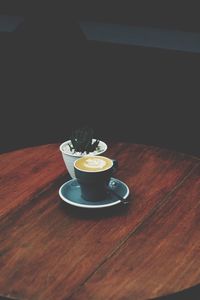 Close-up of coffee on table