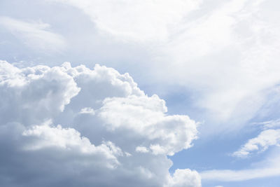 Low angle view of clouds in sky