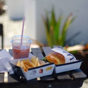 Close-up of served food