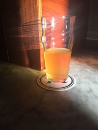 Close-up of drink on table