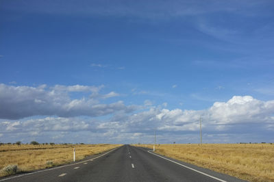 Road against sky