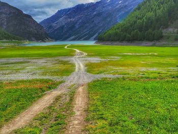 Scenic view of landscape against sky