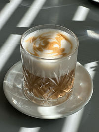 Close-up of coffee on table