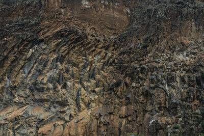 Full frame shot of rock formation in water